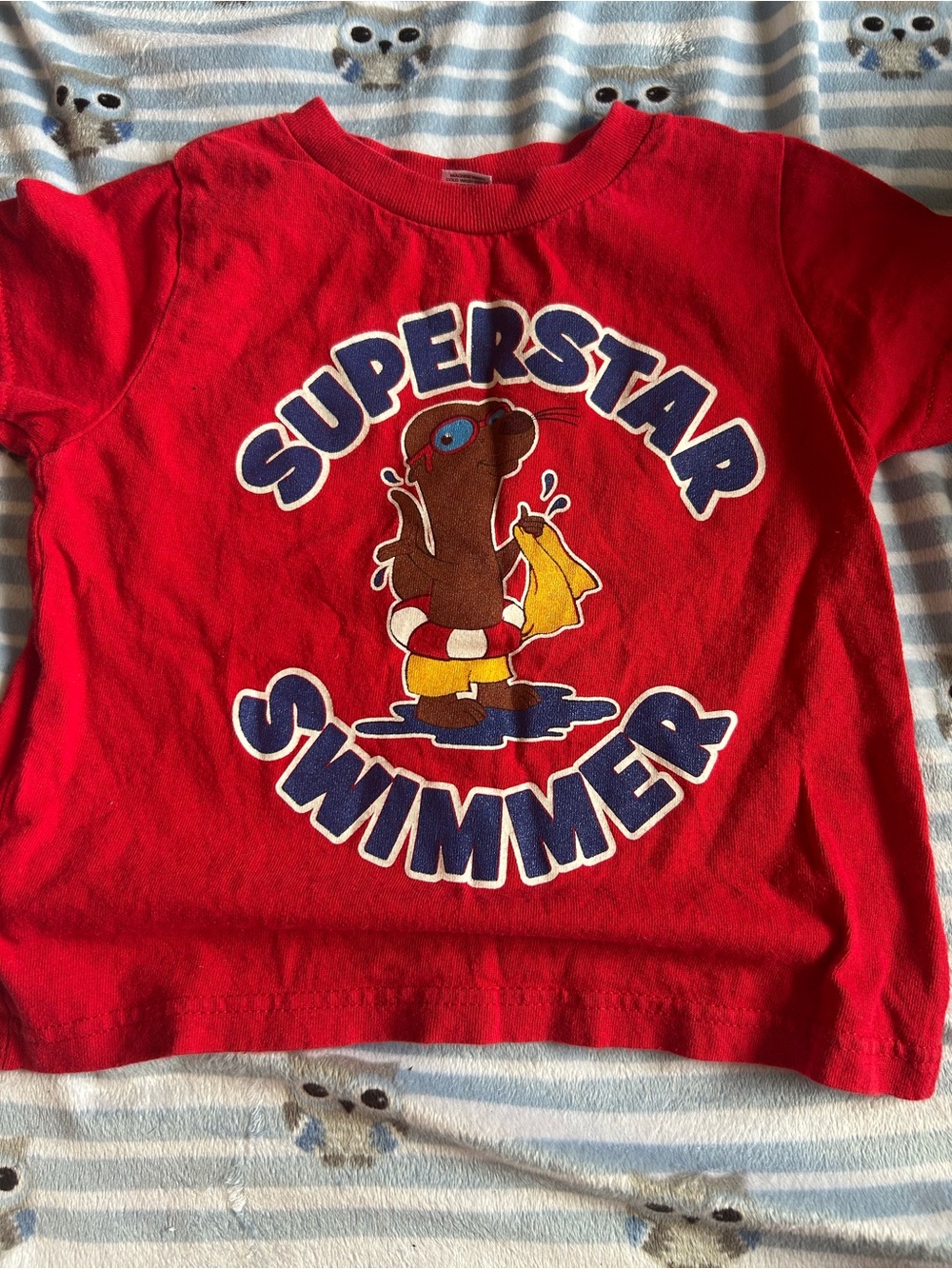Superstar Swimmer Kids T-Shirt - Red